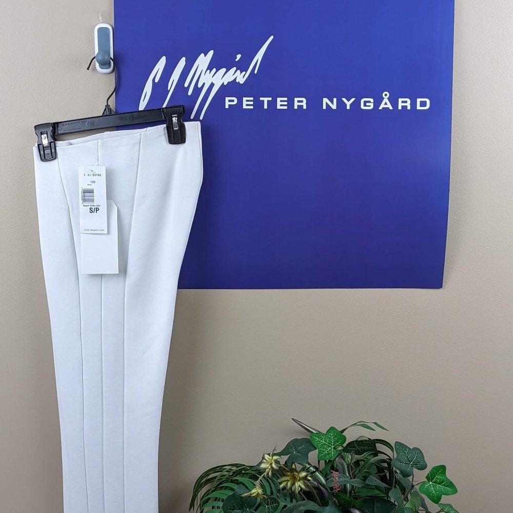 NYGARD SLIMS - Luxe E4 Ankle Pants with Snaps (White) - 3L1SV1A8